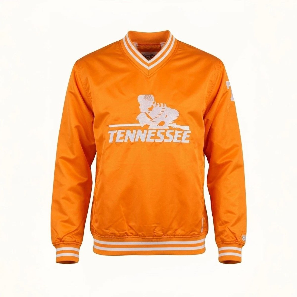 NEW Homefield Tennessee Volunteers Pullover Windbreaker Satin Orange Mens Small